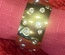 Gold Ring, Contemporary Style, studded with multiple asymmetrical crystals, size 5