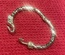 Thick Gold Bracelet, Elephant theme, trunks are the clasp