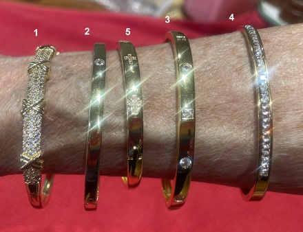Gold Bracelets, Beautiful and Glistening